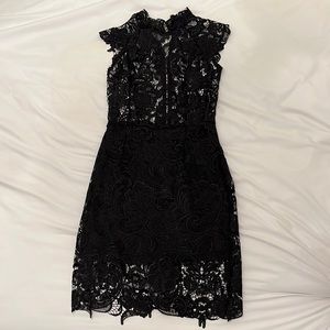 Xenia Boutique black lace mini dress
